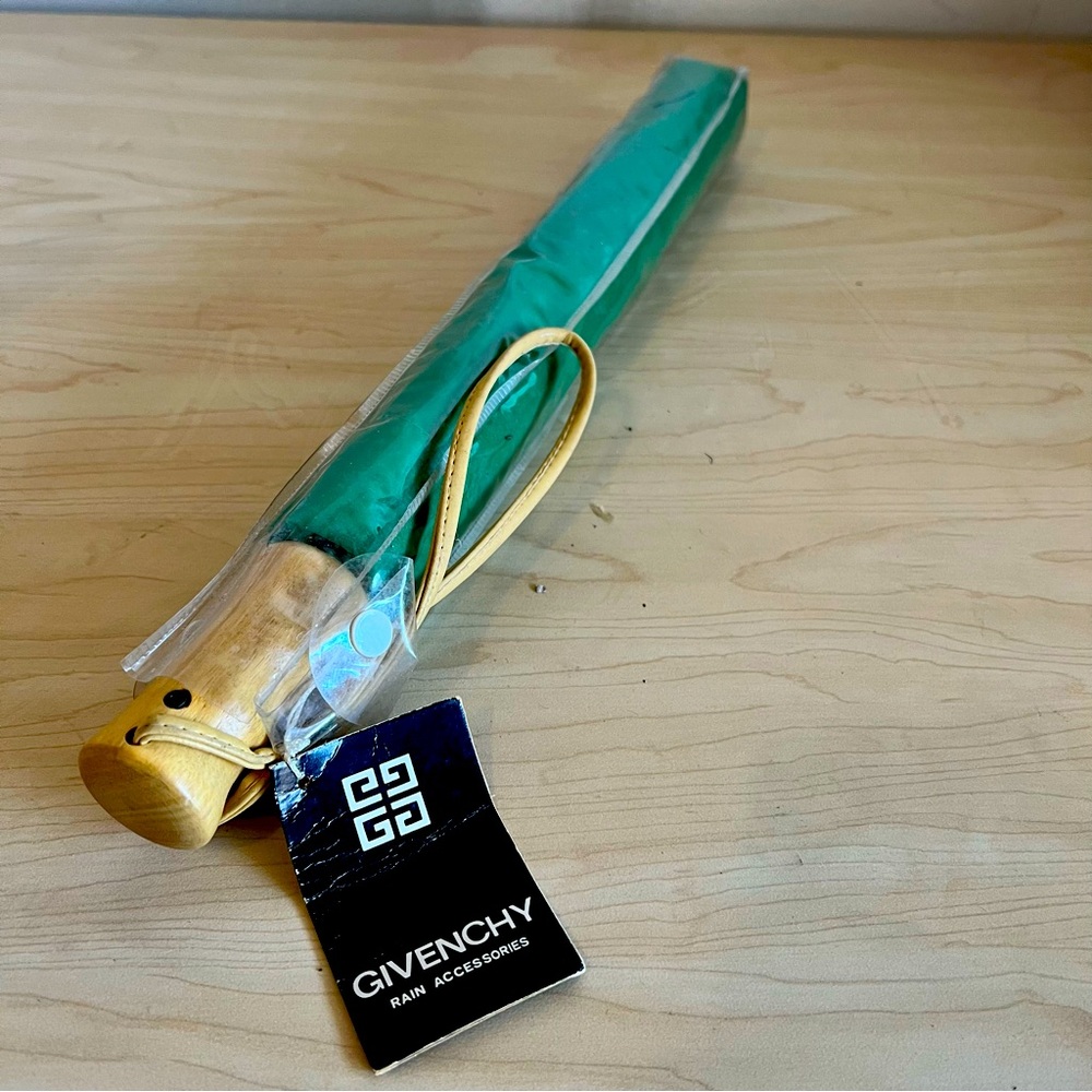 Givenchy nylon green one touch umbrellas